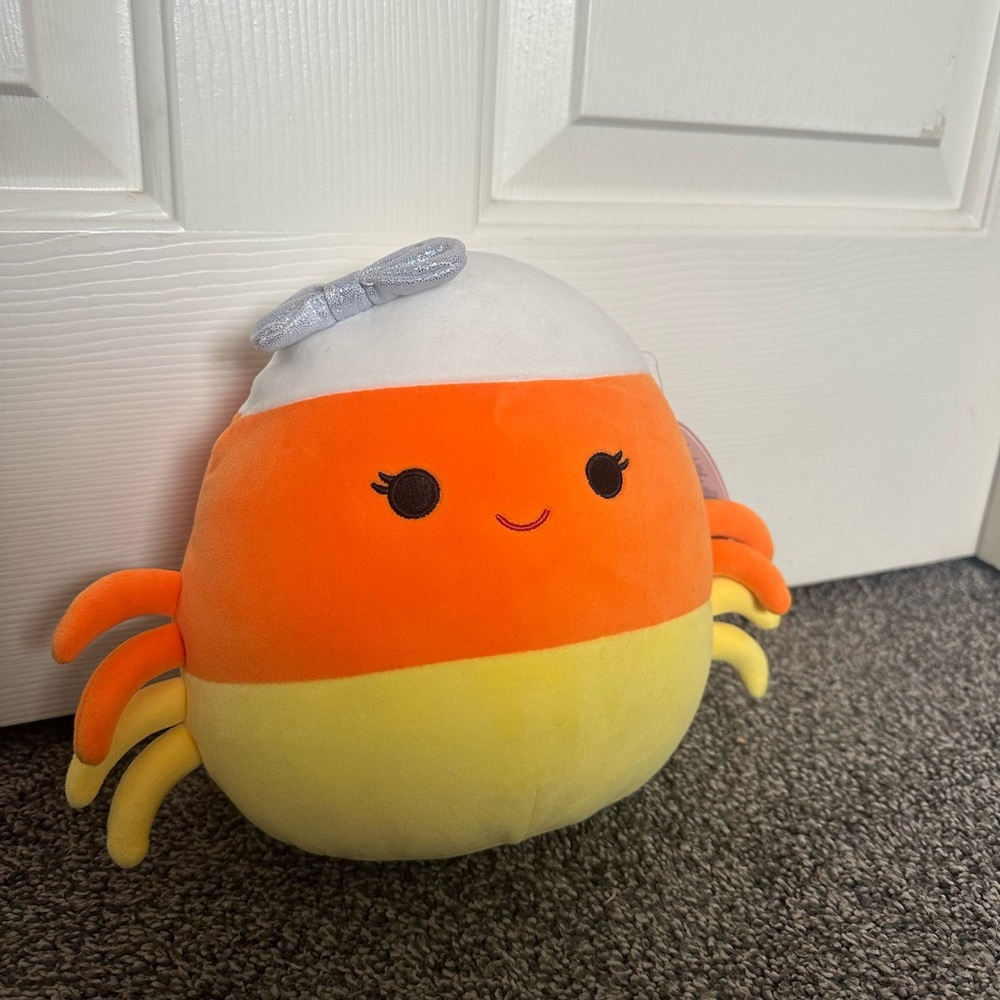 Squishmallows Orange and Yellow Crab Plush